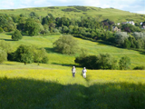 Cleeve group walking on Cleeve Hill