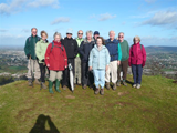 Cleeve group on Leckhampton Hill