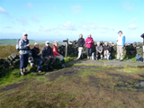 Cleeve group at Shining Tor in Cheshire