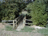 A footbridge near Greet erected by the Ramblers